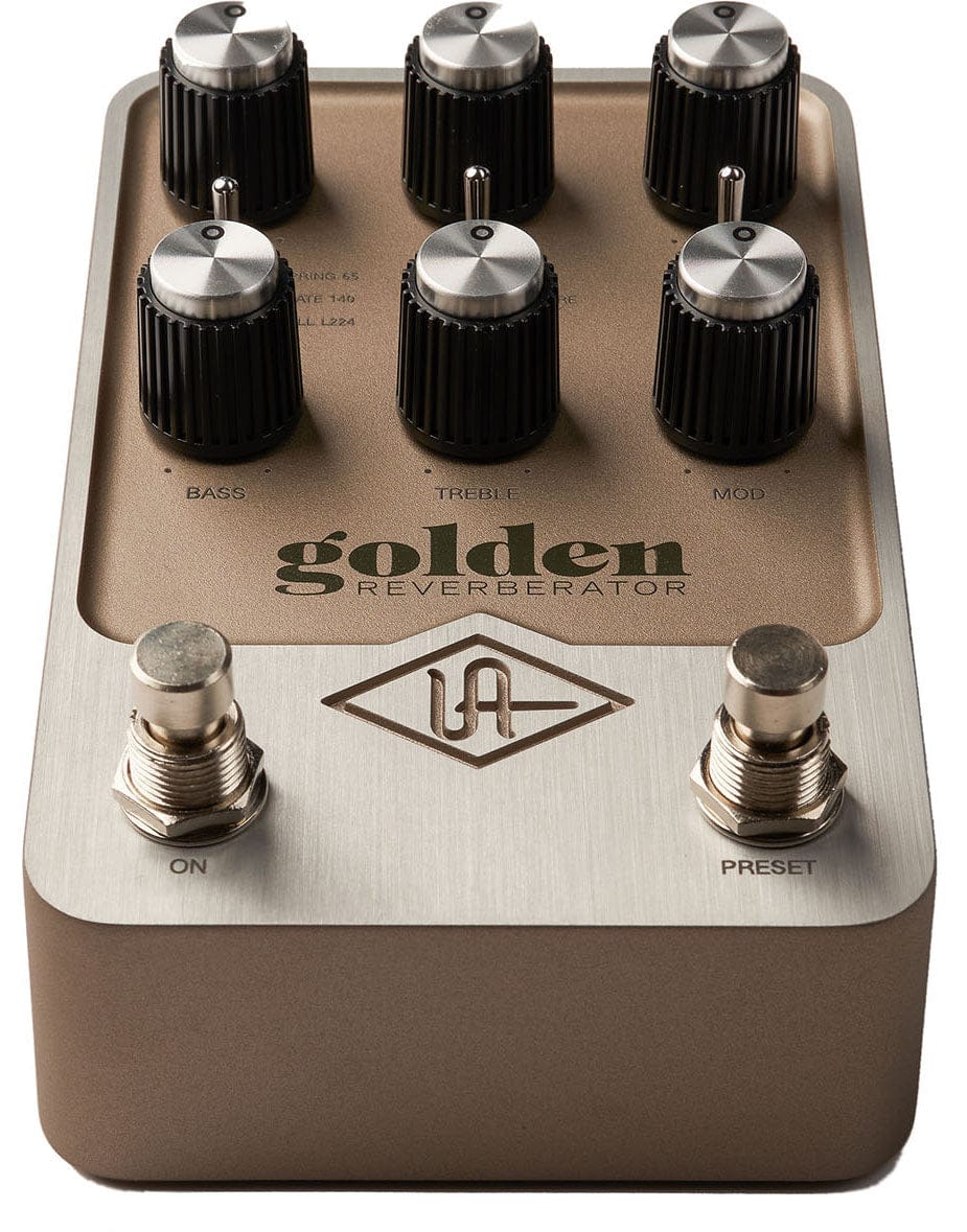 golden reverberator pedal Universal Audio Golden Reverberator Pedal – These Go To 11