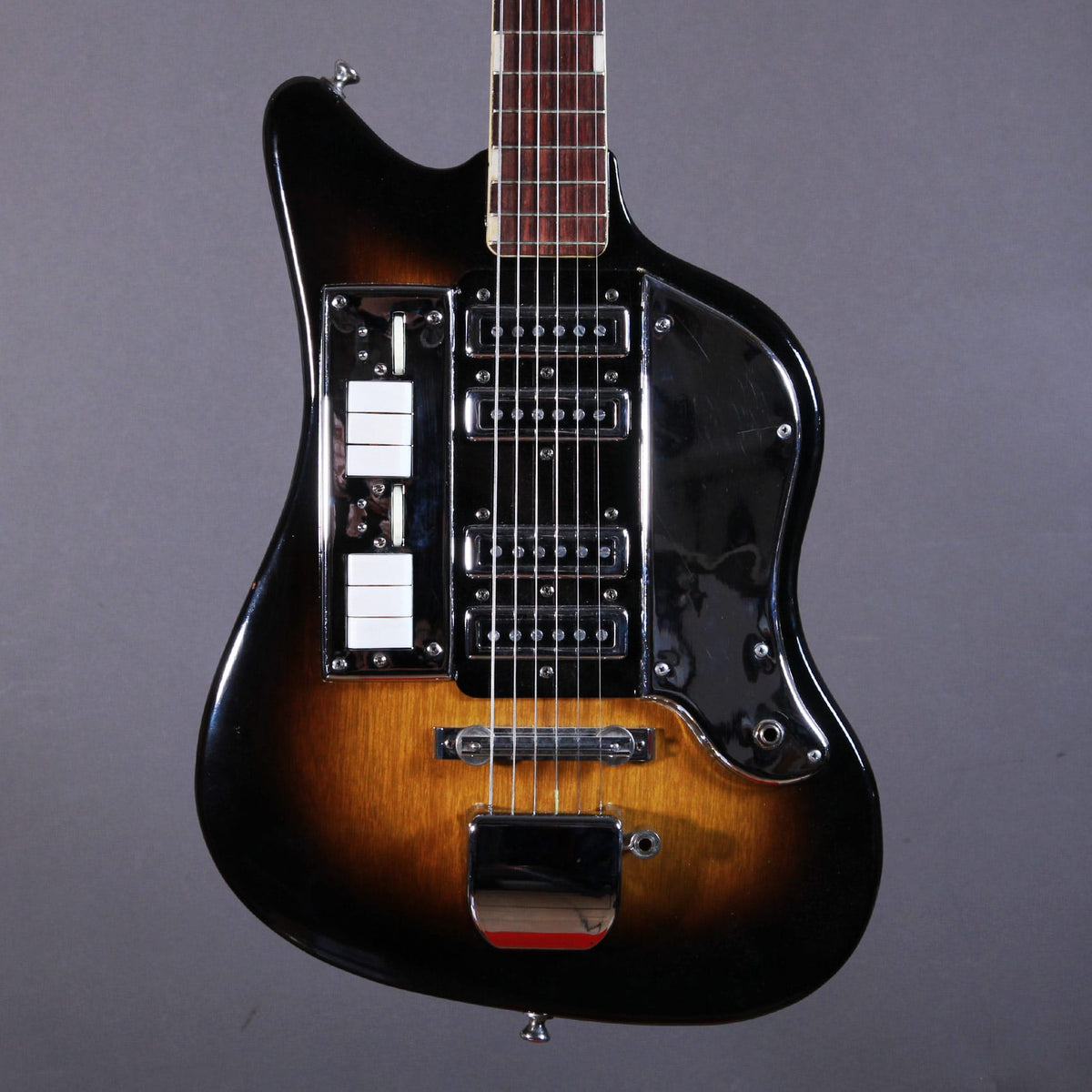 Used gear Begagnade Instrument Teisco SW4L Sunburst 1960s USED -  VG Condition - Original Hard Case included tgt11