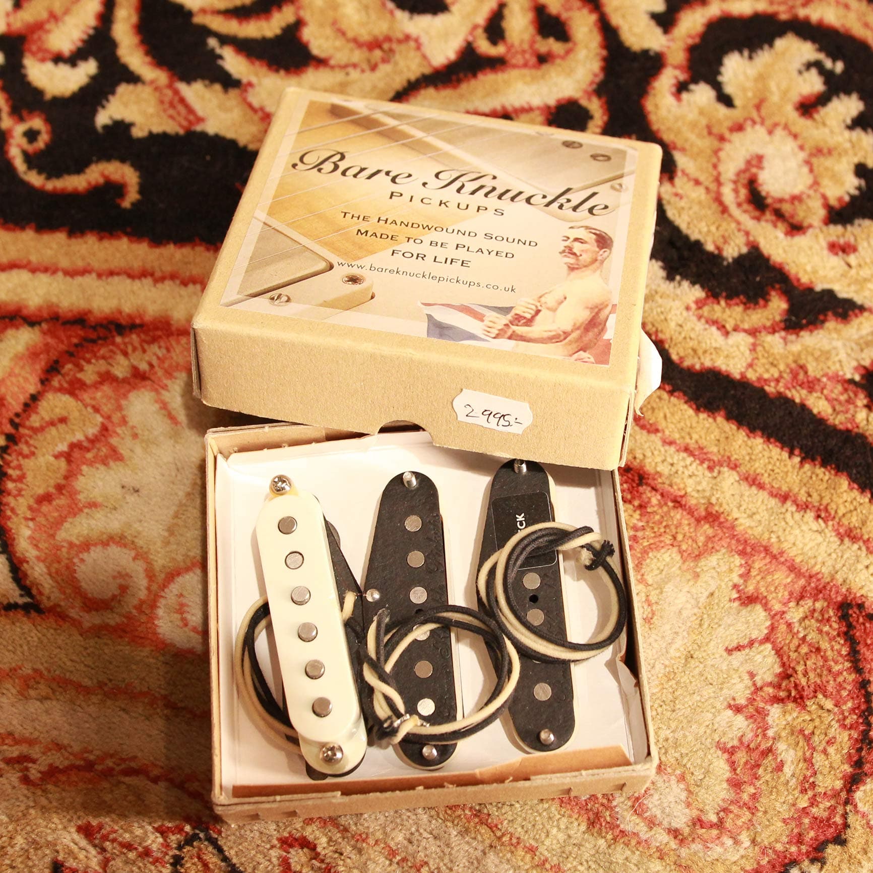 Used gear Begagnat Bare Knuckle pickups Pat Pend 63 strat set USED - VG - w/ Box no PSU tgt11