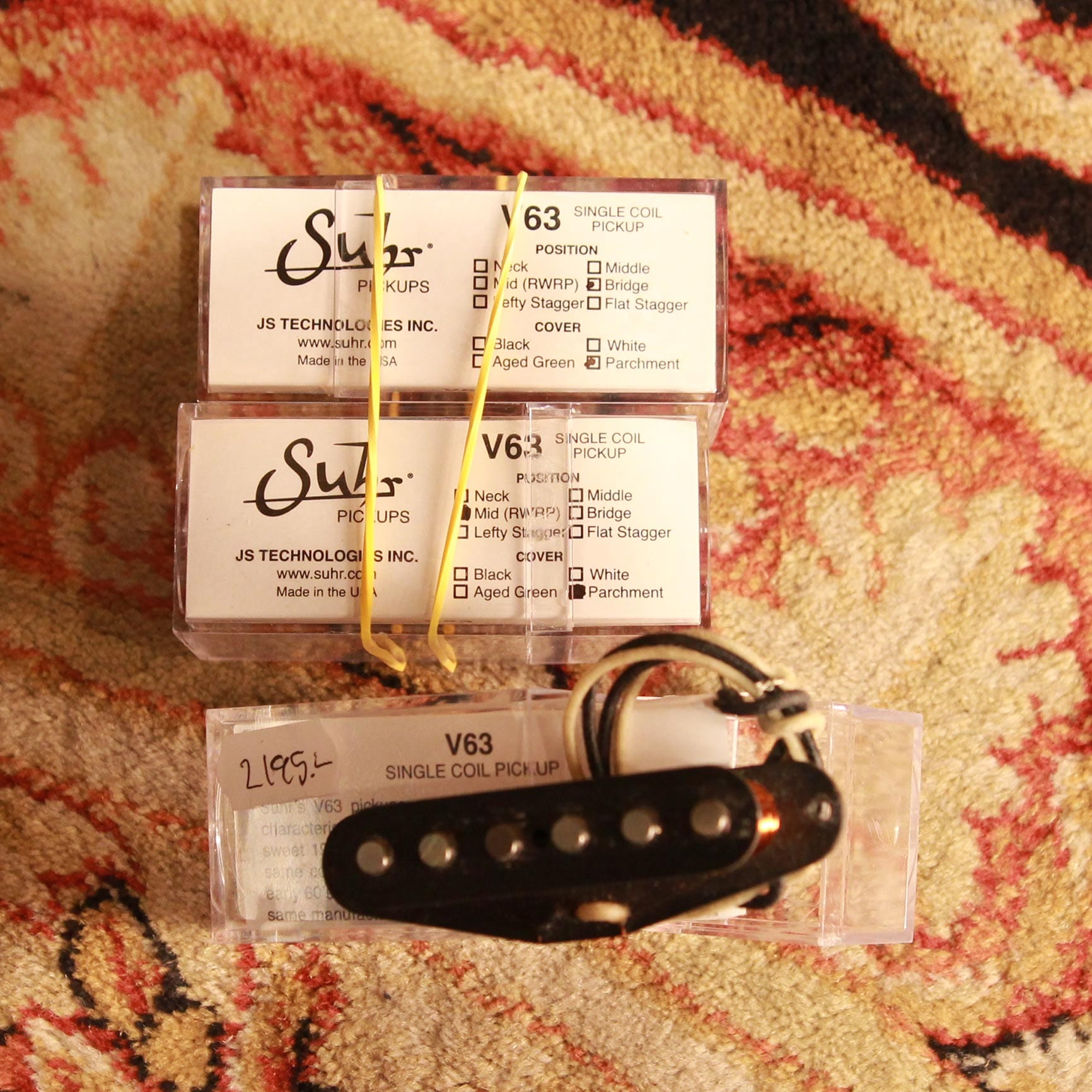 Used gear Begagnat Suhr strat-set V63 USED - VG - w/ Box no PSU tgt11