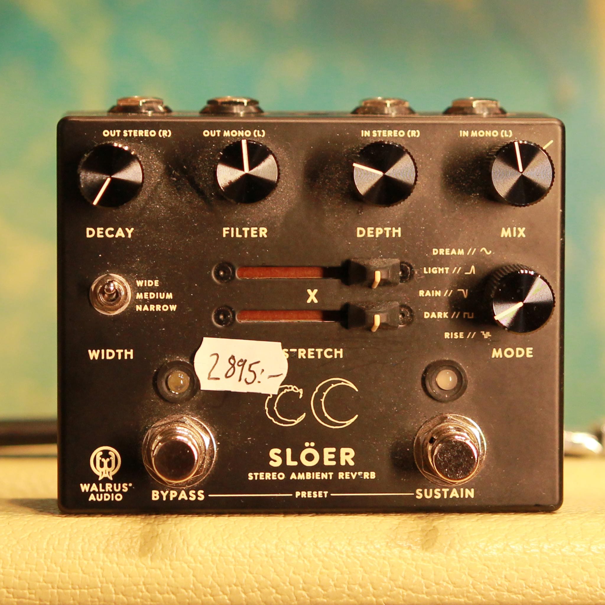 Used gear Begagnat Walrus Slöer Stereo Reverb USED - VG - no Box no PSU tgt11