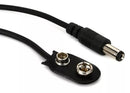 Voodoo Lab Tillbehör Voodoo Lab Power Cable 2.1 Straight Barrel to Battery Snap Cable 46 cm tgt11