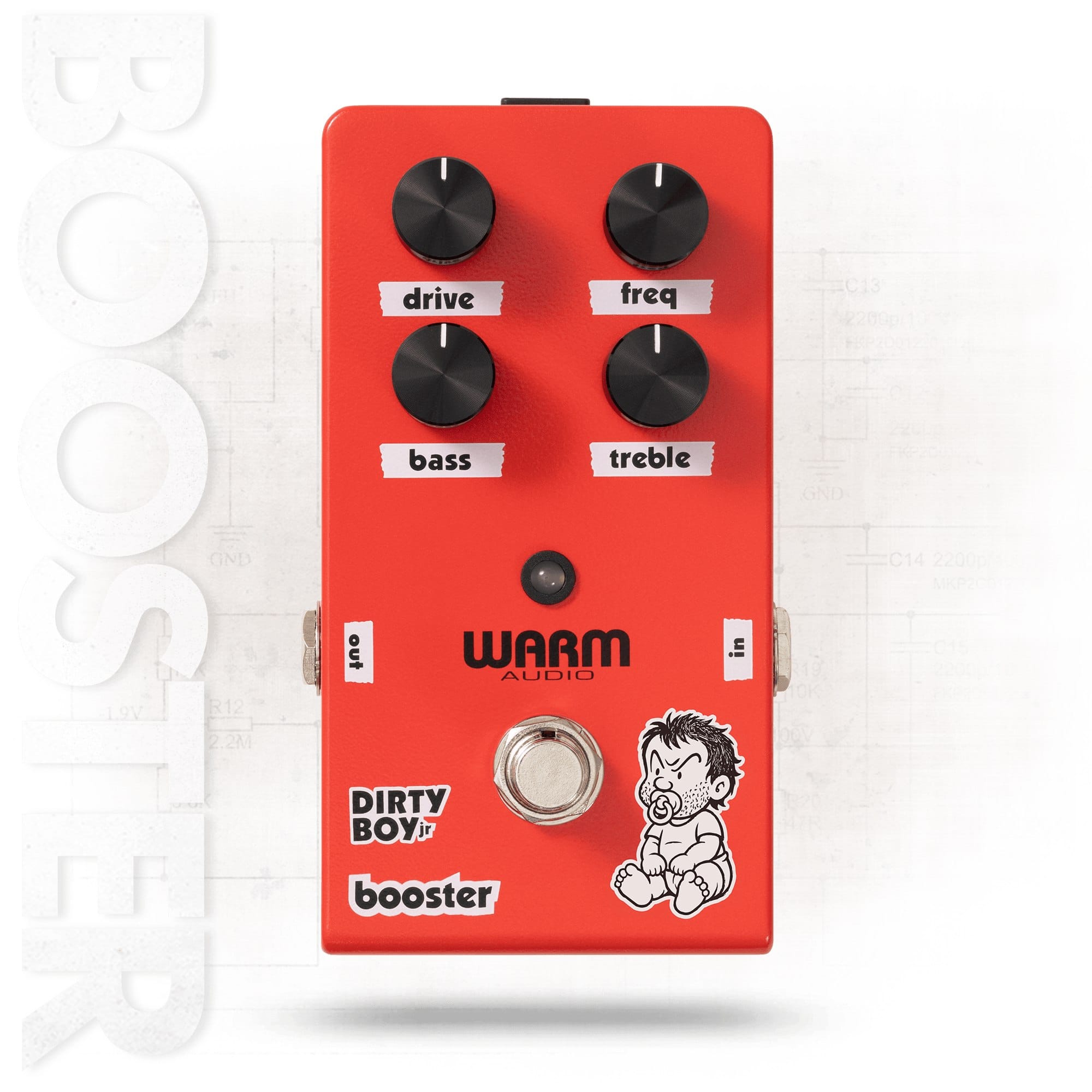 Warm Audio Boost pedal Warm Audio Dirty Boy Jr Booster tgt11