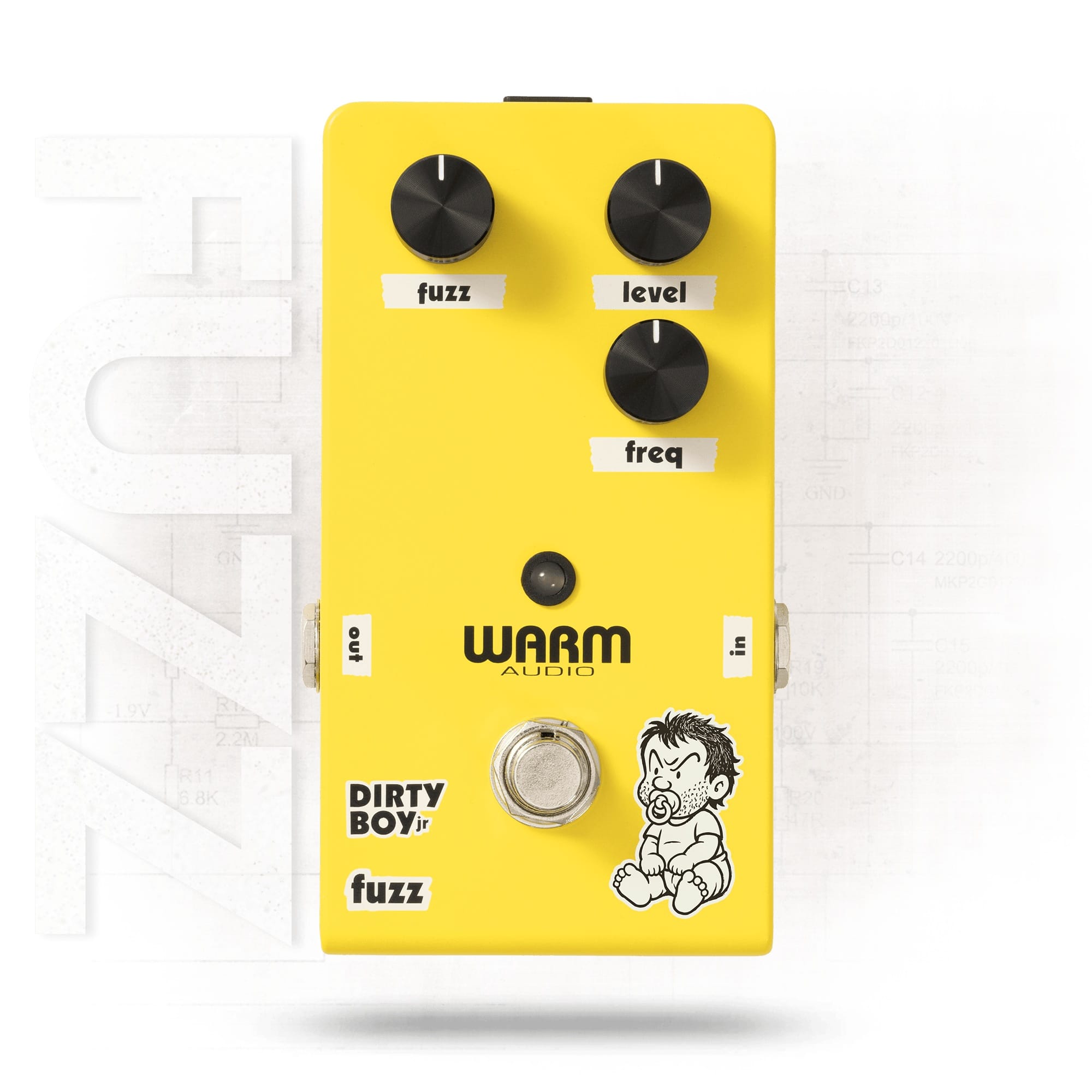 Warm Audio Fuzz pedal Warm Audio Dirty Boy Jr Fuzz tgt11